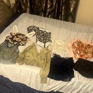 Free People Floral and Lace Tops Collection